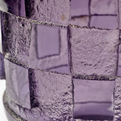 Daum Nancy - Vase Art Deco Geometric - Art Déco