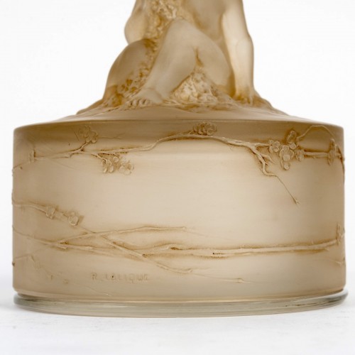 Art Déco - 1919 René Lalique - Boîte Amour Assis