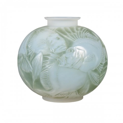 1921 René Lalique - Vase Poissons Fish Cased