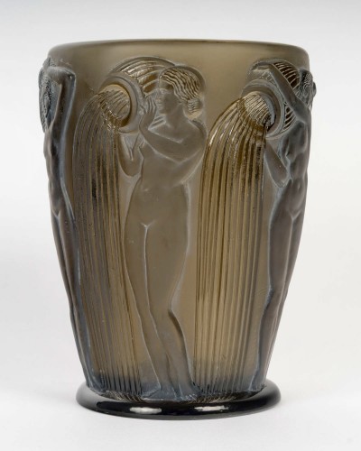 1926 René Lalique - Vase Danaïdes - Verrerie, Cristallerie Style Art Déco