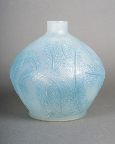1920 René Lalique - Vase Plumes Feathers - Glass & Crystal Style Art Déco