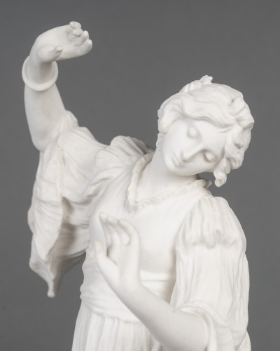 20th century - Agathon Leonard And Sevres - Porcelain figure "Dancer with Bracelet" 