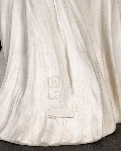 Antiquités - Agathon Leonard And Sevres - Porcelain figure "Dancer with Bracelet" 