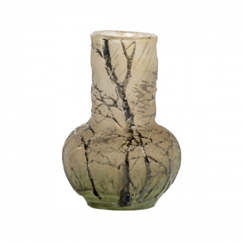 Daum Nancy - Miniature Vase Raining Landscape