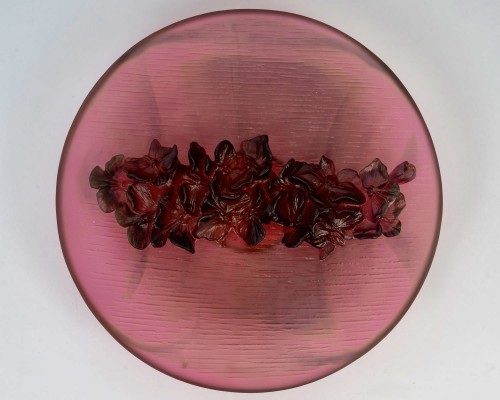 Daum France - Bowl Orchid Flower Fleur d'Orchidée Crystal - Glass & Crystal Style 