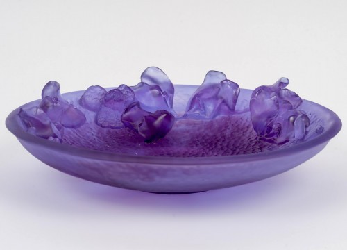 Glass & Crystal  - Daum France -  Imaginary Garden Crystal Bowl 