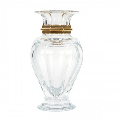 Baccarat - Vase Harcourt Balustre Crystal And Gold