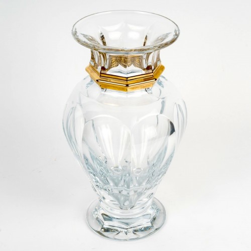 Baccarat - Vase Harcourt Balustre Crystal And Gold - Glass & Crystal Style 