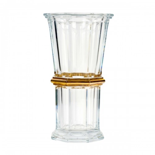 Baccarat - Vase Harcourt 1841 Crystal And Gold