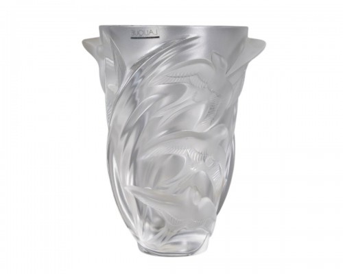 1982 Marie Claude Lalique - Vase Martinet Crystal
