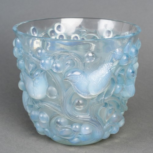 1927 René Lalique - Vase Avallon - Verrerie, Cristallerie Style Art Déco