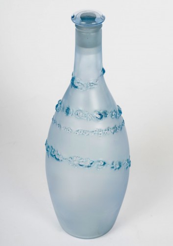 1912 René Lalique - Perfume Bottle La Rose Jacqueminot For Coty - Glass & Crystal Style Art nouveau