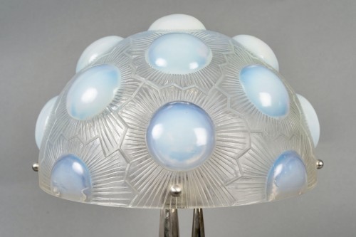 20th century - 1926 René Lalique - Pair Of Lamps Soleil