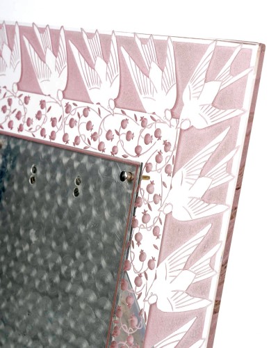 1926 René Lalique - Cadre Muguet et Hirondelles - Art Déco