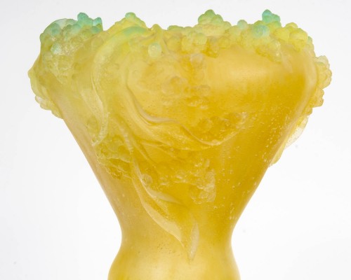 Daum France - Vase Mimosa Pâte de Verre - BG Arts