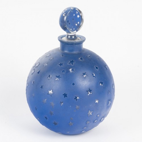 Verrerie, Cristallerie  - 1924 René Lalique - Flacon à Parfum Géant Dans La Nuit pour Worth