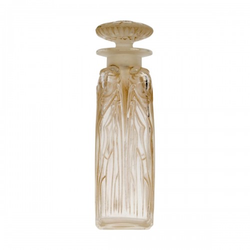 1910 René Lalique Perfume Bottle Quatre Cigales Cicadas