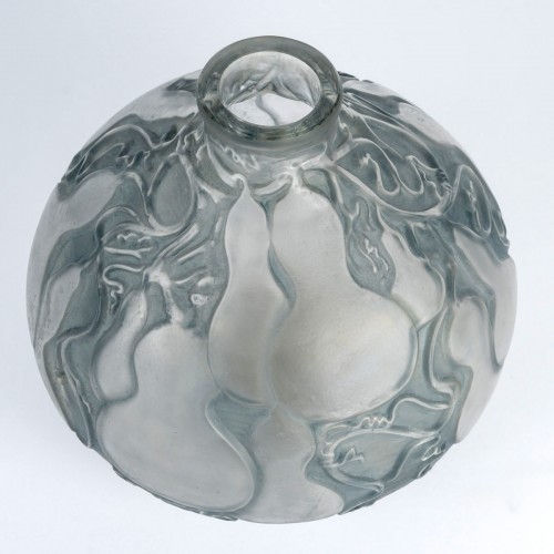 1914 René Lalique - Vase Courges With Blue Grey Patina - 