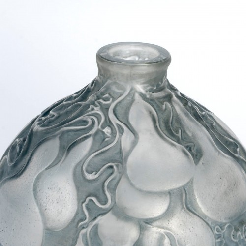 20th century - 1914 René Lalique - Vase Courges With Blue Grey Patina