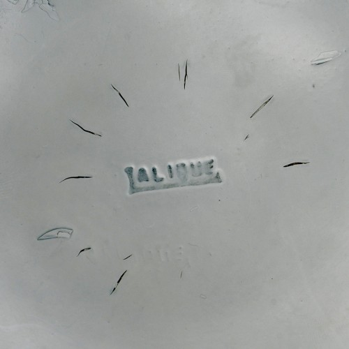 1914 René Lalique - Vase Courges With Blue Grey Patina - Art nouveau