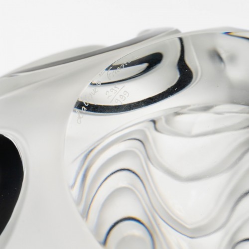 2006 Lalique France -vase Boule Vibration - Art Déco