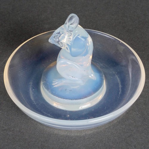 Verrerie, Cristallerie  - 1925 René Lalique - Cendrier Baguier Souris