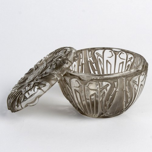 1911 René Lalique - Boîte Quatre Scarabées Patiné Gris - Art nouveau
