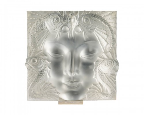 Lalique France - Panneau Décoration Masque de Femme