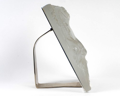 Verrerie, Cristallerie  - Lalique France - Panneau Décoration Masque de Femme