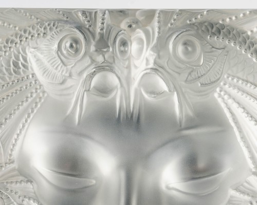 XXe siècle - Lalique France - Panneau Décoration Masque de Femme