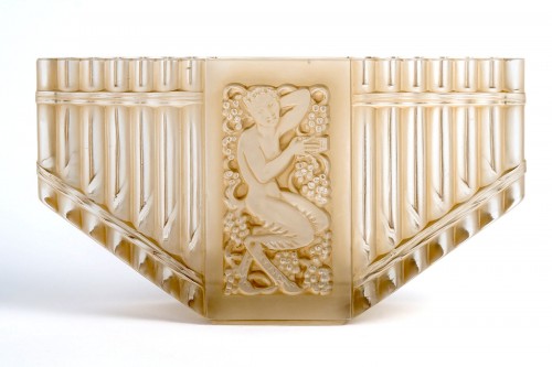 1937 René Lalique - Vase Pan - Verrerie, Cristallerie Style Art Déco