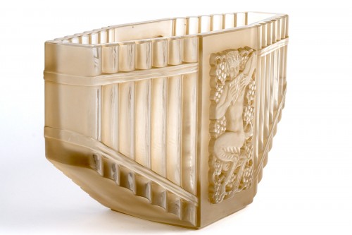 Art Déco - 1937 René Lalique - Vase Pan