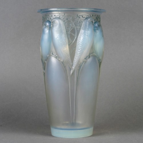 1924 René Lalique - Vase Ceylan - Verrerie, Cristallerie Style Art Déco
