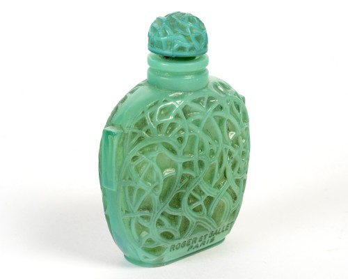 Verrerie, Cristallerie  - 1926 René Lalique - Flacon Le Jade pour Roger et Gallet