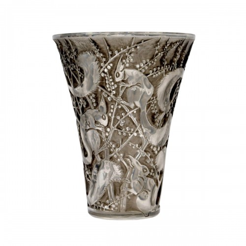 1934 René Lalique - Vase Senart Ecureuils