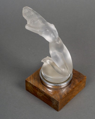 Verrerie, Cristallerie  - 1931 René Lalique - Mascotte Automobile Chrysis Verre Blanc