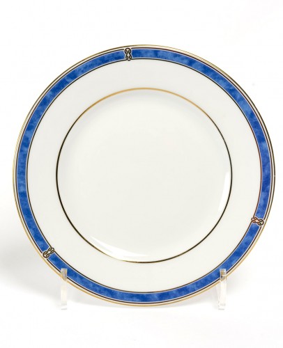Christofle - Service de Table Oceana Porcelaine - 87 Pièces - Art Déco