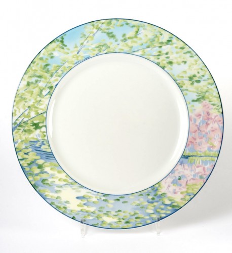 Christofle - Service de Table Impressions Porcelaine de Limoges - 36 Pièces - Argenterie et Arts de la table Style Art Déco