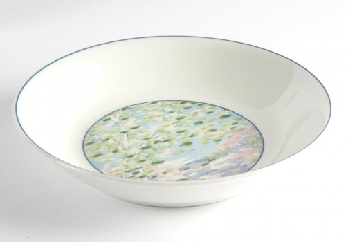 XXe siècle - Christofle - Service de Table Impressions Porcelaine de Limoges - 36 Pièces