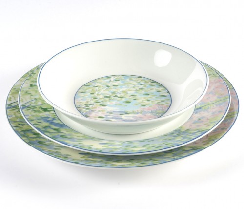 Art Déco - Christofle - Service de Table Impressions Porcelaine de Limoges - 36 Pièces