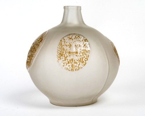 1911 René Lalique - Vase Quatre Masques - BG Arts