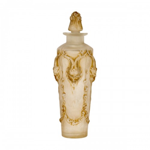 1920 René Lalique - Perfume Bottle Pan With Sepia Patina