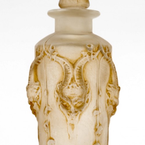 1920 René Lalique - Perfume Bottle Pan With Sepia Patina - Art Déco