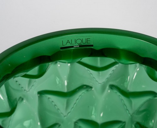 Lalique France - Vase Languedoc Emerald Green - 