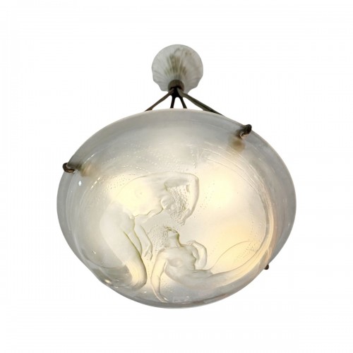 1921 René Lalique - Suspension Deux Sirènes