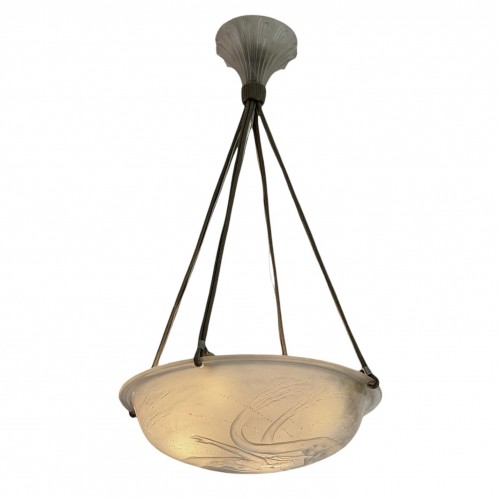 XXe siècle - 1921 René Lalique - Suspension Deux Sirènes