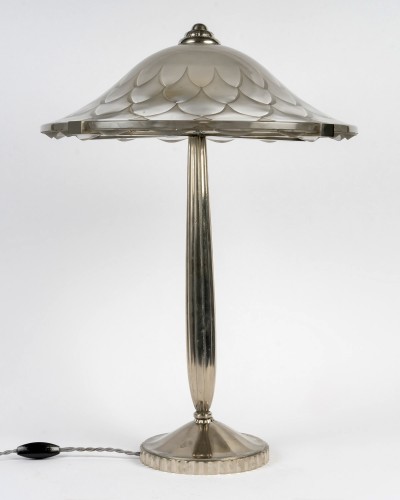 1927 René Lalique - Art Deco Lamp Verona - Glass & Crystal Style Art Déco