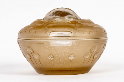 Glass & Crystal  - 1909 René Lalique - Box Scarabee Beetle For Piver