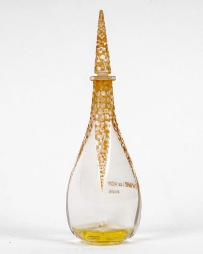 Glass & Crystal  - 1919 René Lalique - Perfume Bottle l'Ambre For Vign