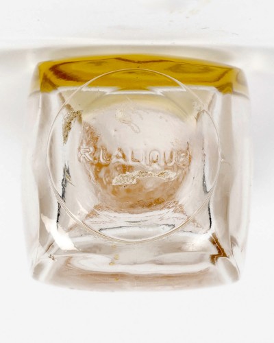 1919 René Lalique - Perfume Bottle l'Ambre For Vign - Art Déco